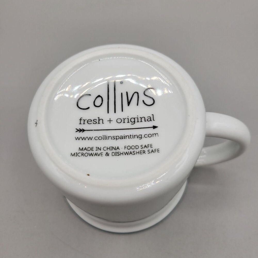 Head Witch Ceramic Mug Halloween Collins Fresh and Original White Black Cup - Picture 6 of 8